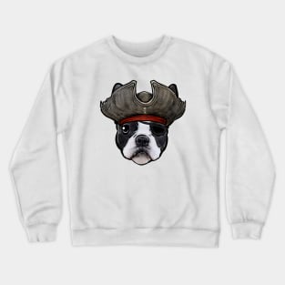 Boston Terrier Pirate Crewneck Sweatshirt